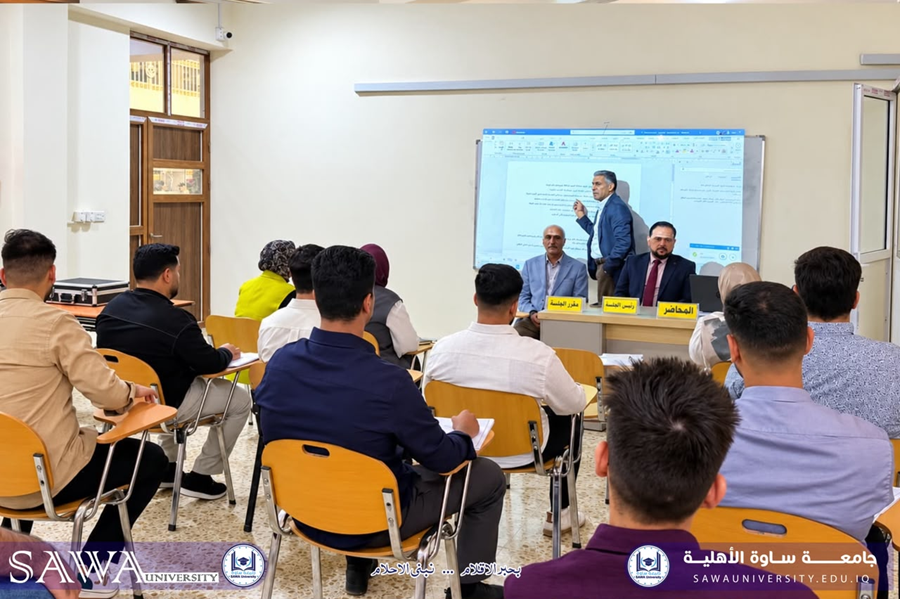 ندوة علمية حول آلية كتابة بحث التخرج لطلبة المرحلة الرابعة في قسم التبري…