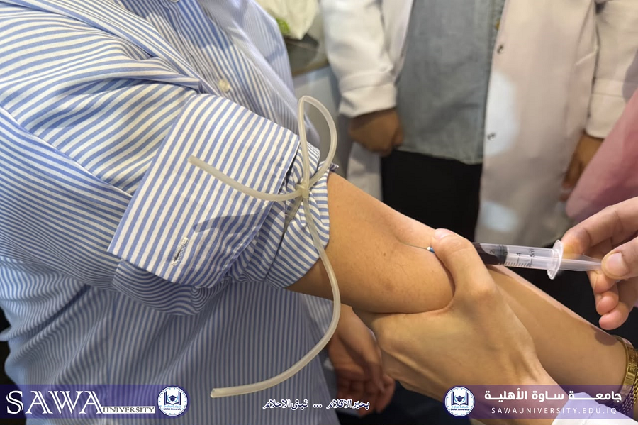 تدريب عملي لطلبة المرحلة الرابعة حول فحص إنزيم الفوسفاتاز القلوي (AL…
