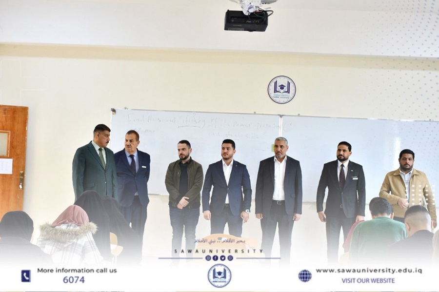 رئيس الجامعة يتفقد الامتحانات المشتركة