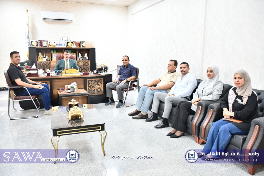 الجنابي يلتقي لجنة جرد وفهرست وتصنيف المكتبة المركزية