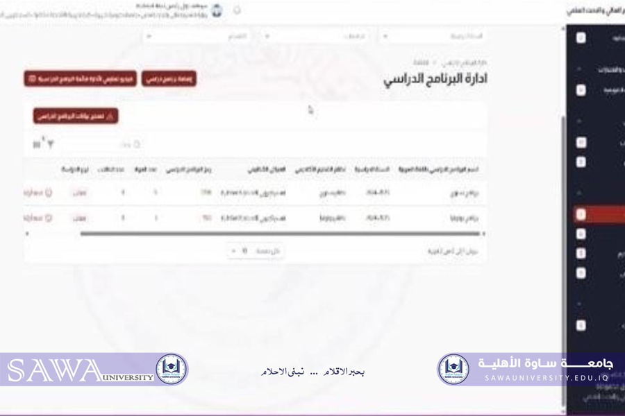 جامعتنا تشارك في  الورش  التدريبية للتعريف بنظام الSIS وآليات اعتماده