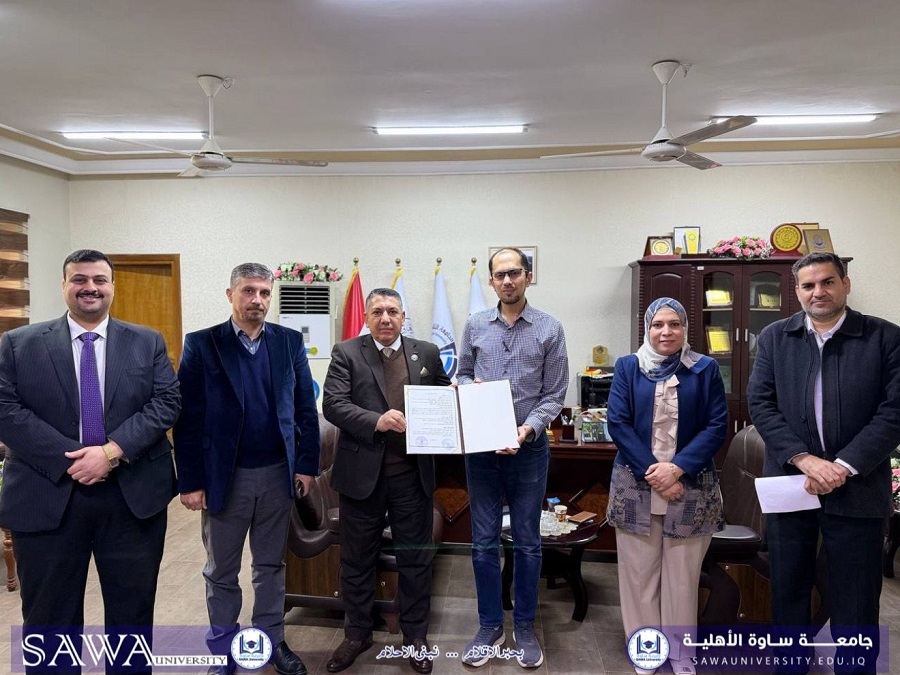 توقيع مذكرة تعاون علمي  مشترك مع الكلية التقنية الهندسية الكهربائية في بغداد