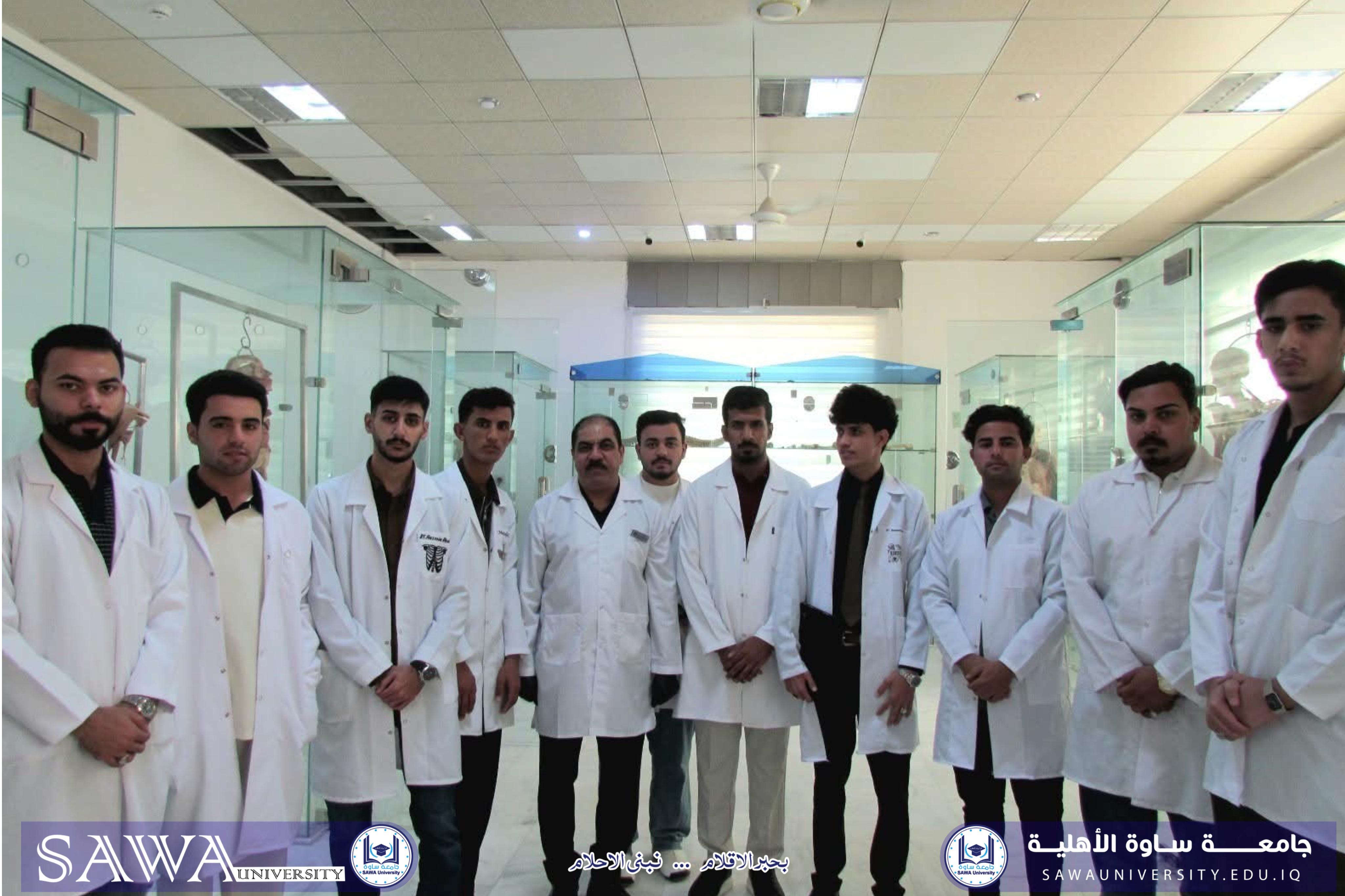 كلية التقنيات الصحية والطبية في جامعة ساوة الأهلية تنظّم زيارة علمية إلى مختبر التشريح في كلية الطب / جامعة المثنى  