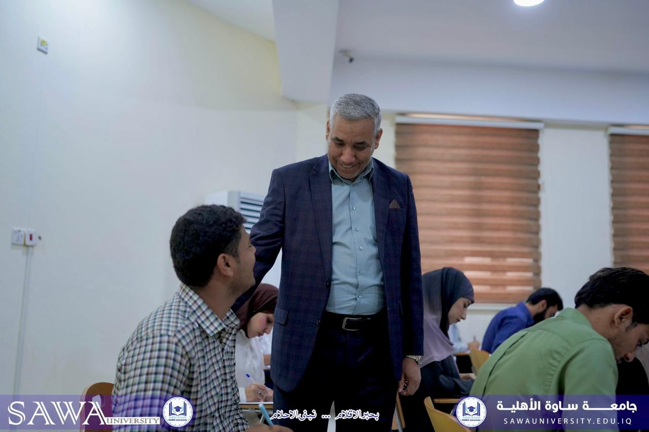 تابعت رئاسة الجامعة سير الامتحانات في كلية التربية